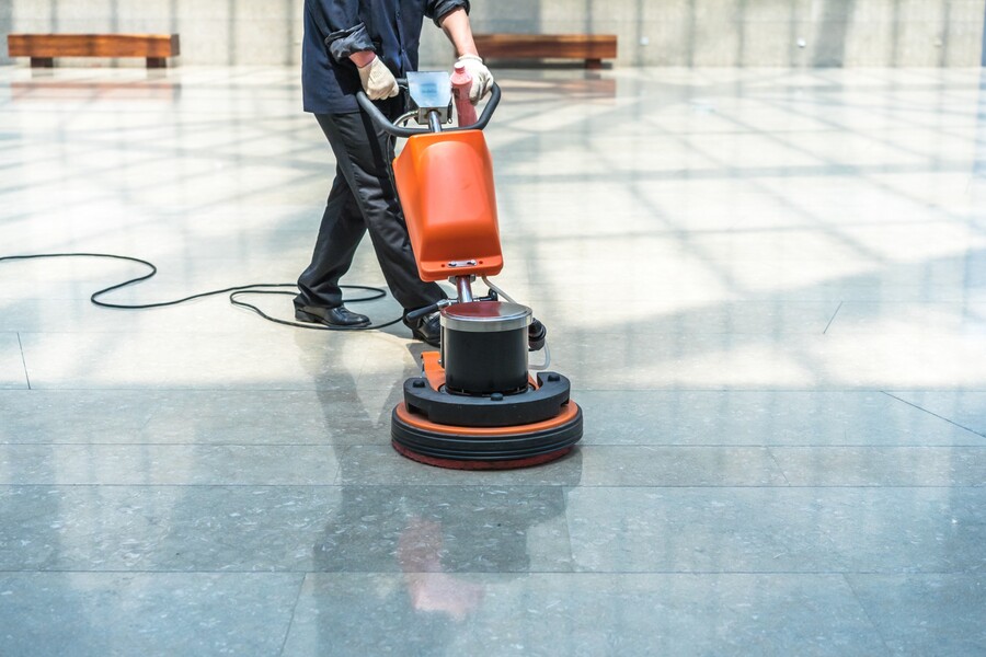 Commercial floor stripping by Impact Commercial Cleaning Services LLC